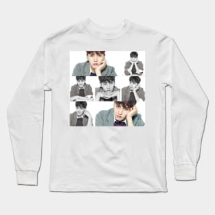 Choi tae joon collage Long Sleeve T-Shirt